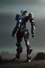 Placeholder: dark armor robot ai soldier mech dystopian scary gladiator predator monster