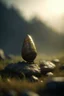 Placeholder: rock rocket on hazy bog planet, photo-realistic, shot on Hasselblad h6d-400c, zeiss prime lens, bokeh like f/0.8, tilt-shift lens 8k, high detail, smooth render, down-light, unreal eng