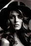 Placeholder: Helmut Newton photographs british bombshell Liz Hurley: Our stunning beauty radiates allure and mystery and shows her perfect skin for an intimitate portrait.