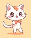 Placeholder: Cute chibi cat dancing