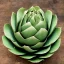 Placeholder: Photo of an artichoke made out of metal