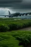 Placeholder: Plants of Boeing B-52 Stratofortress Filling the stormy skys