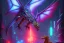 Placeholder: cyberpunk dragon, cyberpunk, full body, realistic, intricately detailed, neon lighting, vivid colors, neon, futuristic, meticulously detailed