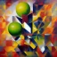 Placeholder: cubist painting of a lime