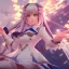 Placeholder: A Portrait of Azur Lane Commander World of Warships , masterpiece, god lights,god rays,Chiaroscuro Lighting,tilt shift,lens flare,anamorphic lens,pink cherry blossom, 500ASA,effect colour,japanese anime,4K 3D,