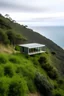 Placeholder: La casa extremadamente pequeña de una planta en una colina junto a la costa, rodeada de exuberante vegetación y con vistas panorámicas al océano. Su diseño arquitectónico refleja un equilibrio entre la comodidad , relajacion, tulum, tailandia