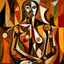 Placeholder: picasso africaans body brown abstract