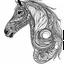 Placeholder: Horse, cartoon, mandala, white back ground color, real style, realistic, minimalistic, minimal black line art, line art, crisp line art, unique coloring sheet, outlined, outline, crisp, crisp line edges, illustration, thin lines, crisp clear lines, line art, clean line art, unique, 8k, amazing, masterpiece, no colors, no dark color, no black color, avoid thick black, minimalistic line edges, pure white back ground, image character full fit to page,