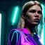 Placeholder: young kate moss, sweet blonde replicant woman, blade runner style, rain, fog, neon ambient, gradient color, clean skin, circuits, latex coat, cyber punk, neon, tubes, portrait, studio photo, unreal engine 5, smooth color, 16 bit, god lights, ray tracing, RTX, lumen lighting, ultra deatail, volumetric lighting, 3d, finely drawn, hd.