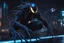 Placeholder: Huge symbiote in 8k solo leveling shadow drawing, Cthulhu model, neon blue lights, rain, intricate details, highly detailed, high details, detailed portrait, masterpiece,ultra detailed, ultra quality