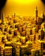 Placeholder: A golden yellow Spanish like city designed in ancient Egyptian hieroglyphics painted by Vincent van Gogh