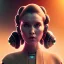 Placeholder: Short Beard Dj Headphones Christian Boshell cinematic photorealistic futuristic Star Wars princess leia style, intricate, sci-fi, volumetric lighting, 512K, bold vibrant colors