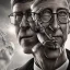 Placeholder: A clean portrait of cyborg BILL GATES , sin city, blender 3d, 8k, DNA ,ignore NSFW,apocalypse set , dark sorrow,brutal.