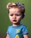 Placeholder: Penny Hofstadter toddler, full body, dramatic lighting, angry, hyper realistic