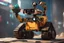 Placeholder: Machine in 8k WALL-E model with 8k solo leveling shadow artstyle, anime them, neon water, full body, intricate details, highly detailed, high details, detailed portrait, masterpiece,ultra detailed, ultra quality