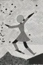 Placeholder: the joy of dancing on thin ice; pointillism; ink wash; Vantablack canvas with pale pastels; Klee