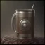 Placeholder: a coffee mug as a barrel, realistic, made in octane, cinematic, ultra-realistic, extremely detailed octane rendering, 8K, VRAY Super Real ar 2:3, dof photorealistic futuristic 50mm lens hard lighting dark gray tintype photograph, realistic lighting, sepia color