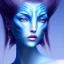 Placeholder: Blue Wearing make up avatar pandora