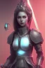 Placeholder: female knight, cyberpunk futuristic neon. fencing, long sword in her hand, decorated with traditional Japanese flowers, perfect face, fine details, realistic shaded, fine - face, pretty face, masterpiece