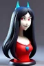 Placeholder: marceline vampire adventure time bust cartoon style