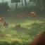 Placeholder: In the jungle the lions have to hide in the long grass, while the elephants have to hide behind trees and bushes. The rats have been hiding under leaves and branches on the ground.