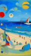 Placeholder: A light blue beach painted by Wassily Kandinsky