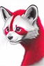 Placeholder: sketch of red panda, realism, pencil