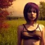 Placeholder: washboardpunk, girl, landscape, hyper detailed octane render, 8k, anime style