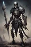 Placeholder: dark age armored skeleton knight , death incarnate