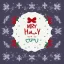 Placeholder: Holly Jolly Dude svg, Merry and Bright svg, Wavy Stacked svg, Merry Christmas svg, Winter, Holiday svg, Svg Dxf Eps Ai Png Silhouette Cricut