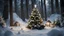 Placeholder: photoreal magnificent decorated christmas tree at night in an glowing snow covered enchanted forest with mushrooms and elflings at night by lee jeffries, otherworldly creature, in the style of fantasy movies, photorealistic, shot on Hasselblad h6d-400c, zeiss prime lens, bokeh like f/0.8, tilt-shift lens 8k, high detail, smooth render, unreal engine 5, cinema 4d, HDR, dust effect, vivid colors