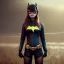 Placeholder: analog style,real cool girl portrait, simmetric eyes, ambient, batgirl make up outfit, ultra realistic photo, unreal engine, paloroid, 100mm --aspect ratio 1:1