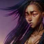 Placeholder: Beautiful Black woman with long braids, Anime Key Visual, Deep Color, Intricate, 8k resolution concept art, Natural Lighting, Beautiful Composition head and shoulders portrait, 8k resolution concept art portrait by Kentaro Miura, Alphonse Mucha dynamic lighting hyperdetailed intricately detailed Splash art