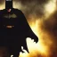 Placeholder: Fat Batman, dramatic light, close up, smoky background, high detail, cinematic, vignette