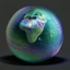 Placeholder: iridescent globe cloth