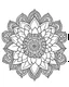 Placeholder: mandala, flower, full view, realistic face, coloring page, only draw lines, coloring book, clean line art, –no sketch, color, –ar 3:4, white background, minimalistic black lines, minimal black color, low level black colors, coloring page, avoid thick black colors, thin black line art, avoid colors, perfect shape, perfect clear lines,