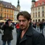 Placeholder: Actor Keanu Reevers posing for photographers on a square in Brno.