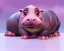 Placeholder: baby hippo, natural environment, photojournalism, hyper detailed, hyper realism, pixar character, sweet and gentle, friendly,