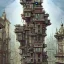 Placeholder: A whole city in a towe+modular house+house over house"+Beaux Arts architecture+palladio+detailed facades biopunk+Bueno Aires+turin+trieste+ +Book illustration by Gediminas Pranckevičius, Jean Baptiste Monge, Brian Kesinger, Anton fadeev, Kilian Eng, strong lines, high contrast vibrant colors, highly detailed, 16k resolution, trending on behance