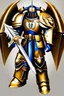 Placeholder: warhammer, space marine, lost legion, dragon legion, dragon warrior, fan art, dragon armor, dragon helmet, golden armor, armor with scale, second legion emblem, helmet details, bolter.jpeg