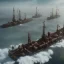 Placeholder: fleet of steampunk viking ships on Jupiter, 4k, highly detailed, cinematic, ultra photorealistic, ultra realistic, volumetric lighting