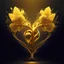 Placeholder: golden electric heart with tree wings