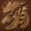 Placeholder: logo dragon in wood