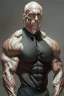 Placeholder: Bodybuilder Lee HaneyDelete the head. And wears a luxurious black suit Delete the head so that the body is without a head. Even if the skin is black