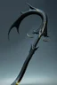 Placeholder: black big sharp scythe