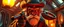 Placeholder: air brush 3d with pen outline,seasoned gunslinger western fluffy elder edgy hero with slightly glowing eyes in front of glistening space lobster dog, shallow depth of field, warm lantern, pin hole cam in doll house space ship, bottom floor board edge border