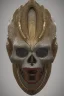 Placeholder: Anunnaki black male African Egyptian alien, cracks in the voodoo head, wicked, eyes, Elephant, 8k, finely detailed, photo realistic, tiger turquoise skull head gold dragon helmet space alien silver surfer skeleton gold olmec silver crown silver eyes