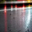 Placeholder: wet road with reflection at night