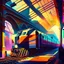 Placeholder: Embark on a cubist journey by painting a backlit train station, incorporating vivid colors and hyper-realistic textures for a captivating result.