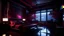 Placeholder: Cyberpunk luxury huge bedroom. Detailed. Rendered in Unity. Japanese elements. Black and red lighting. vivid purple light, Holograms. add a sakura tree into the room. Add a japanese katana in the wall and a gaming pc, samurai armor, cyberpunk big city, huge window, night, red curtain
